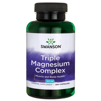 SWANSON Triple Magnesium Complex 400mg, 300kaps.