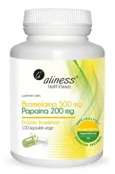 Bromelaina 500 mg/Papina 200 mg  100 VEGE kaps.