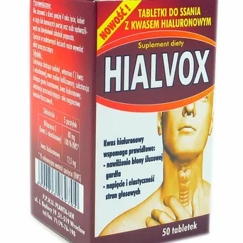 Hialvox tabletki do ssania z kwasem hialuronowym 50 tabl. PLANTA-LEK