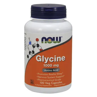 Glicyna, 1000mg  Now Foods 100kaps.