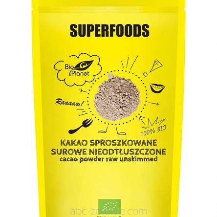 SUPERFOODS Kakao sproszkowane surowe nieodTłuszczone BIO 150g BIO PLANET