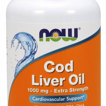 Cod Liver Oil, 1000mg Extra Strength - 90 kaps.