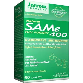 SAMe - S-Adenozylo L-Metionina 400 mg 60 tabl. Jarrow Formulas