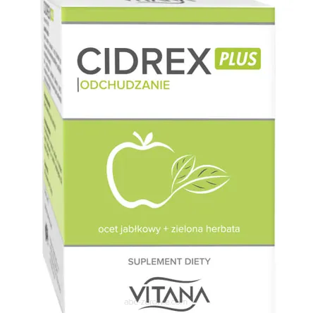 Cidrex Plus-Ocet jabłkowy w tabletkach z zieloną herbatą 