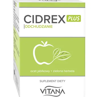 Cidrex Plus-Ocet jabłkowy w tabletkach z zieloną herbatą 40 kaps. 