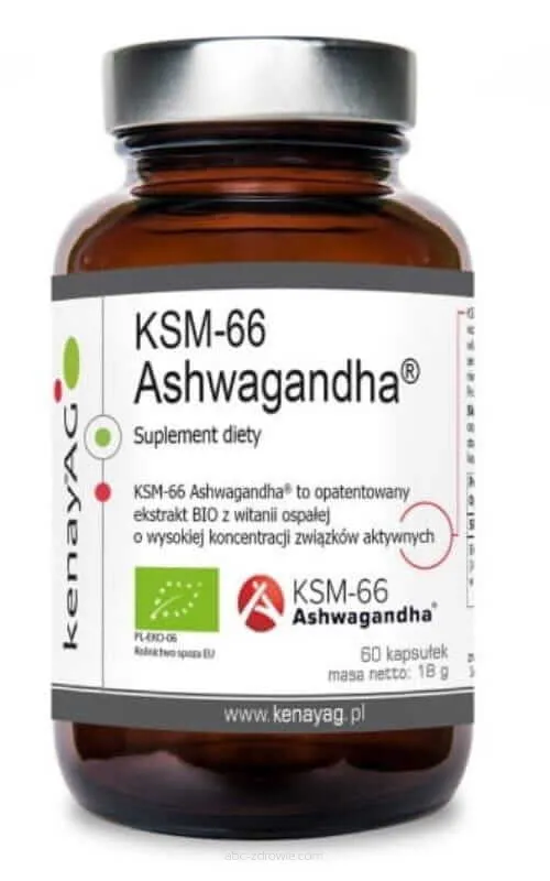 Ashwagandha KSM-66 BIO - KENAY AG, 60 Kapsułek