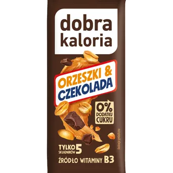 Baton orzeszki & czekolada 35g  Dobra Kaloria 