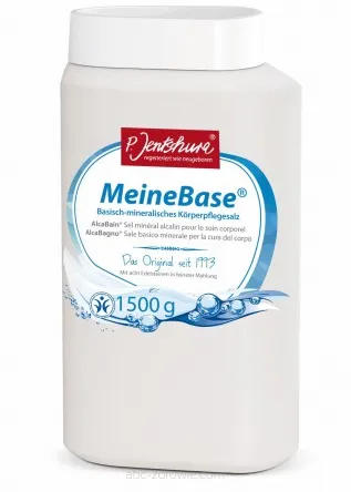 opakowanie Sól zasadowa do kąpieli MEINEBASE 1500G P.JENTSCHURA