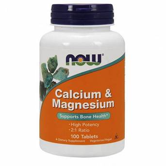 NOW Foods Calcium & Magnesium 2:1 - Wapń + Magnez 100 tabl.