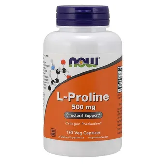 L-Prolina 500 mg 120 kaps. NOW Foods
