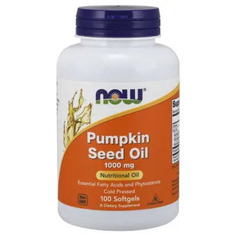 Olej z Pestek Dyni-Pumpkin Seed Oil - 1000 mg (100 kaps.) NOW Foods
