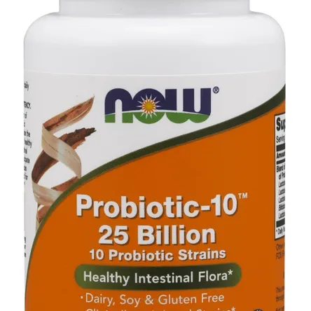 Probiotic-10, 25 Billion - 50 kaps. Now Foods