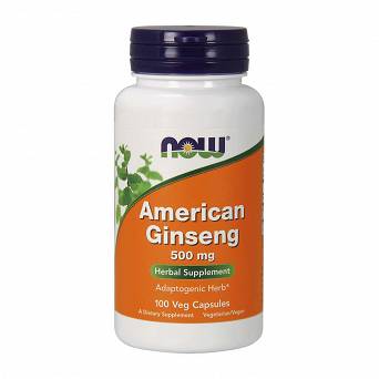 American Ginseng, 500mg - 100 vkaps. NOW Foods