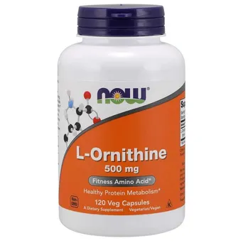 L-Ornityna 500 mg 120 kaps. NOW Foods