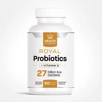 Royal Probiotyk + witamina D, Health Kingdom  60 kaps
