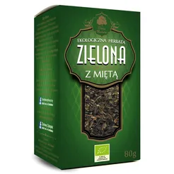 Herbata zielona z miętą Dary Natury 80 g