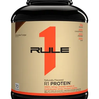 R1 Protein Naturally Flavored, Chocolate Fudge (EAN 196671006370) - 2240g