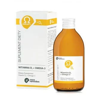 Witamina D3+Omega-3 Invex Remedies 300 ml 
