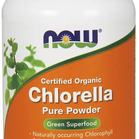 Chlorella, Organic czysty proszek - 113g NOW Foods
