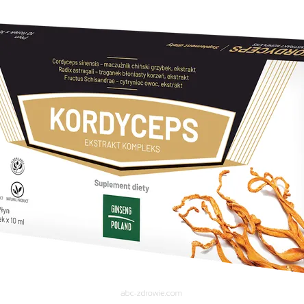 Kordyceps ekstrakt kompleks 10 fiolek x 10ml GINSENG POLAND