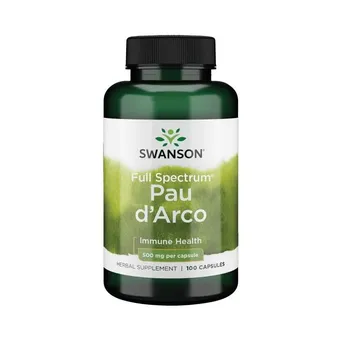 Pau d'Arco - Ziele Pau d'Arco 500 mg Swanson 100 kaps.
