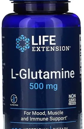 L-Glutamine, 500mg - 100 vcaps