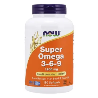 Super Omega 3-6-9,Now Foods 1200mg - 180 kaps.