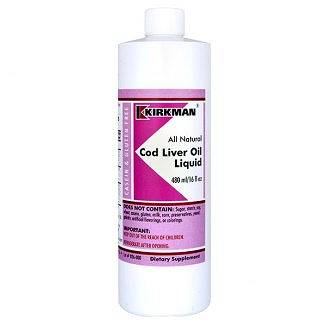 Kirkman,Cod Liver Oil w płynie tran 473 ml