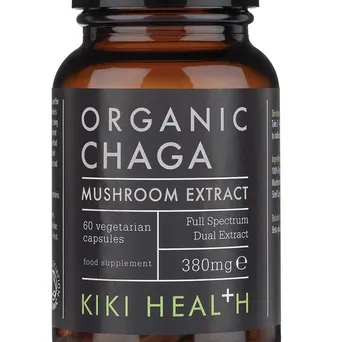 Chaga Extract Organic, 380mg - 60 vkaps. KIKI HEALTH