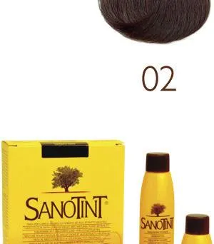 Naturalna farba do włosów bez amoniaku -Ciemny brąz 125ML-SANOTINT 02