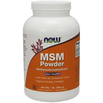 MSM w proszku - Siarka MSM /metylosulfonylometan/ 454 g NOW Foods