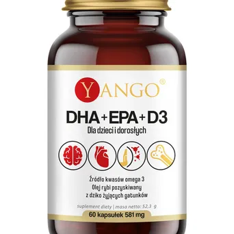 DHA + EPA + D3 - Yango 60 kaps. 