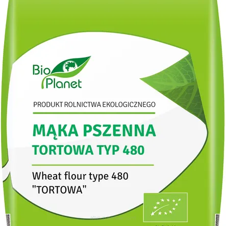 Mąka pszenna tortowa typ 480 BIO 1kg Bio Planet