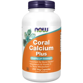 Coral Calcium Plus - Wapno z Koralowca 250 kaps. NOW Foods