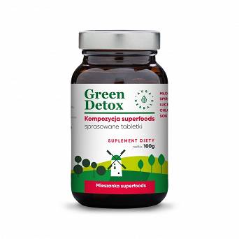 Aura Herbals Tabletki oczyszczające GREEN DETOX 100g