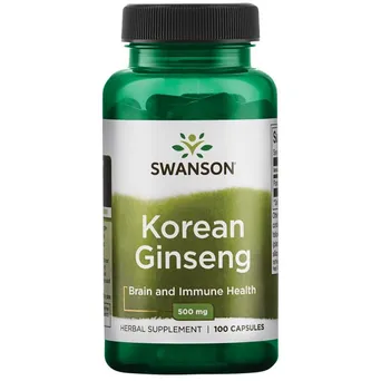 Korean Ginseng - Żeń-szeń Koreański 500 mg  Swanson 100 kaps.