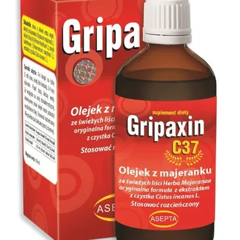 Gripaxin C37 30 ml - Olejek z majeranku i bazylii + ekstr. z czystka