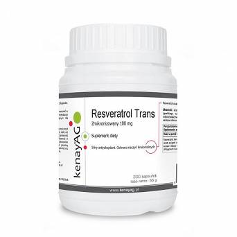 Resveratrol Zmikronizowany Trans  100 mg Kenay 300 kaps