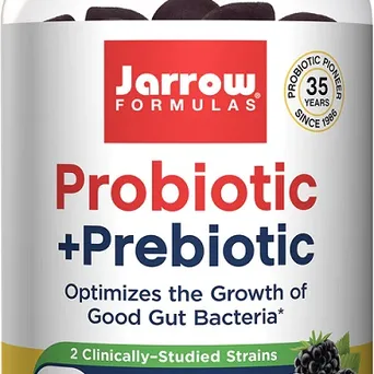 Probiotic + Prebiotyk, Blackberry - 60 gummies Jarrow Formulas