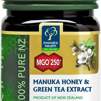 Miód Manuka MGO 250+ z ekstraktem z zielonej herbaty (250g)