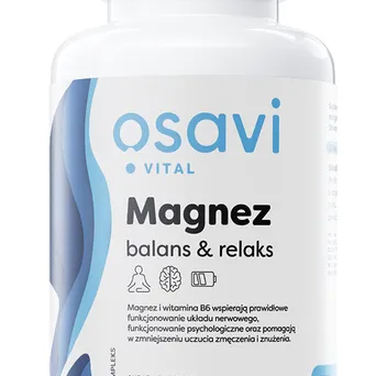 Magnez Balans & Relaks - 90 kapsułek wegańskich Osavi 