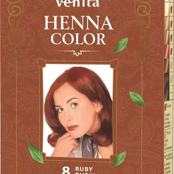 Henna proszek nr 8 rubin 25g - ziołowa odżywka koloryzująca VENITA