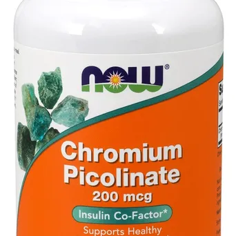 Chromium Picolinate, 200mcg - 250 kaps. Now Foods