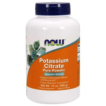 Potassium Citrate - Potas /cytrynian potasu/ 340 g NOW Foods