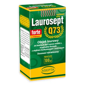 Laurosept FORTE Q73  - Olejek laurowy + olejek z kurkumy i imbiru