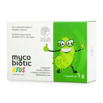 Mycobiotic Kids- Probiotyk dla Dzieci, Łagodzi Bóle Brzucha -7 saszetek