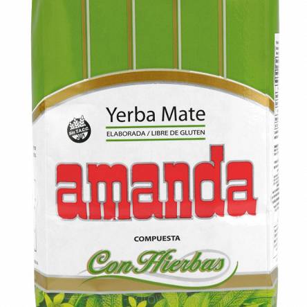 Yerba Mate AMANDA 0,5kg hierbas Zioła