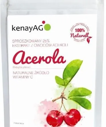 Kenay ACEROLA 25% - sproszkowany ekstrakt z owoców acerolii - 100 g