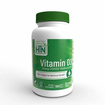 Vitamin D3, 1000IU - 100 softgels