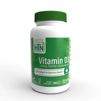 Vitamin D3, 1000IU - 100 softgels
